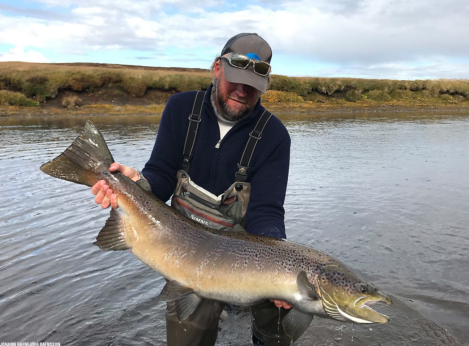 A monster salmon caught — Lax-A Angling club